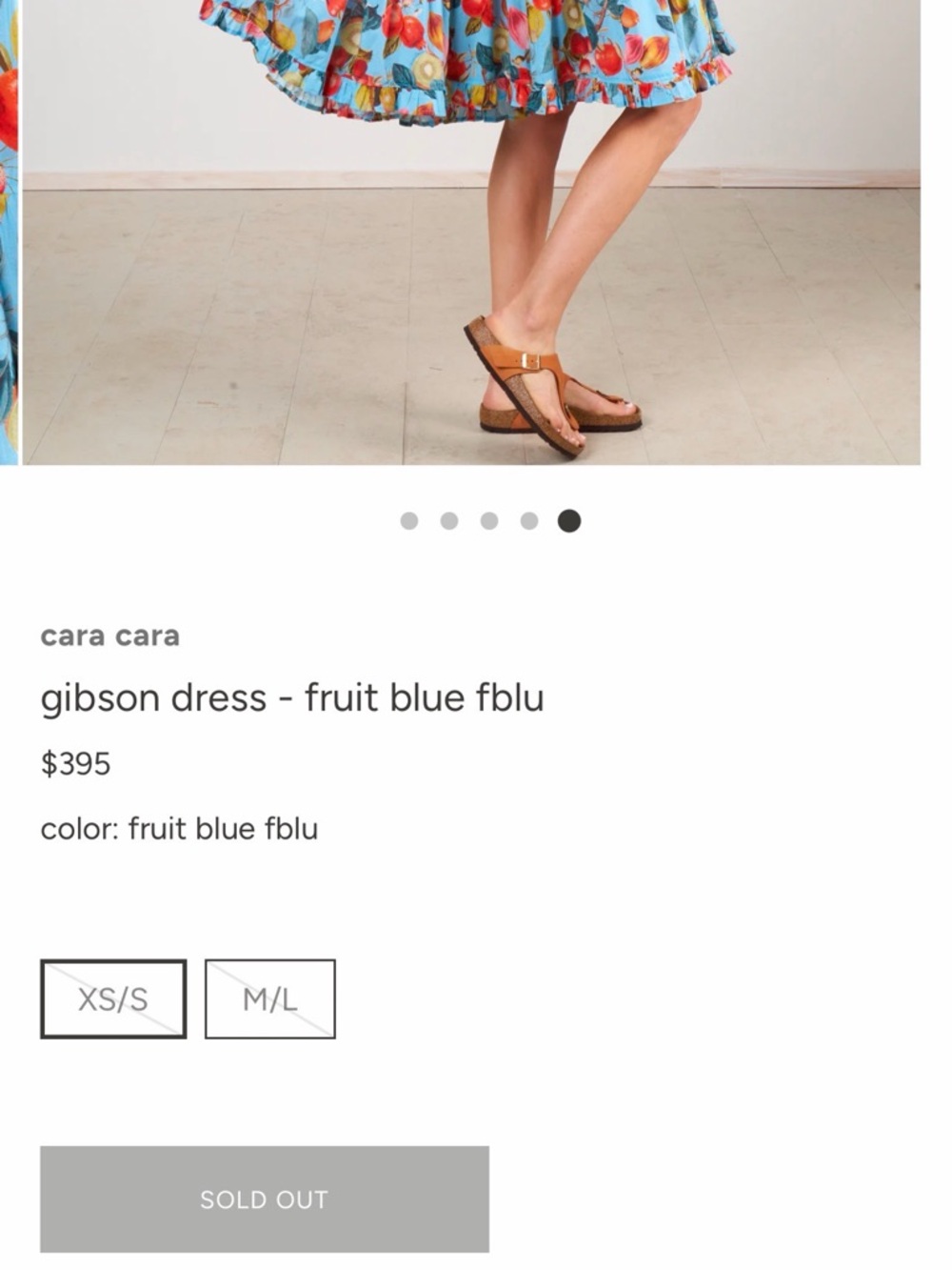 Cara Cara gibson dress - fruit blue Size XS/S
$395
color: fruit blue - Picture 12 of 16